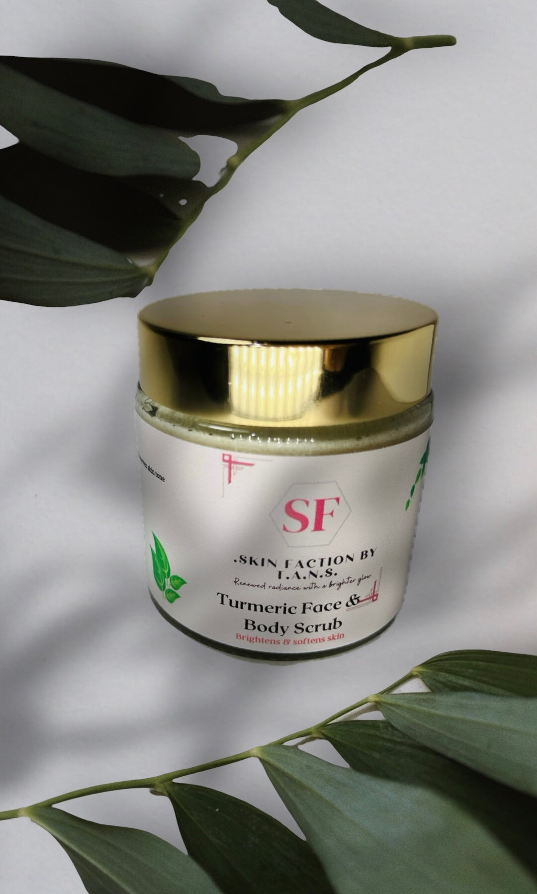 Turmeric face & body scrub