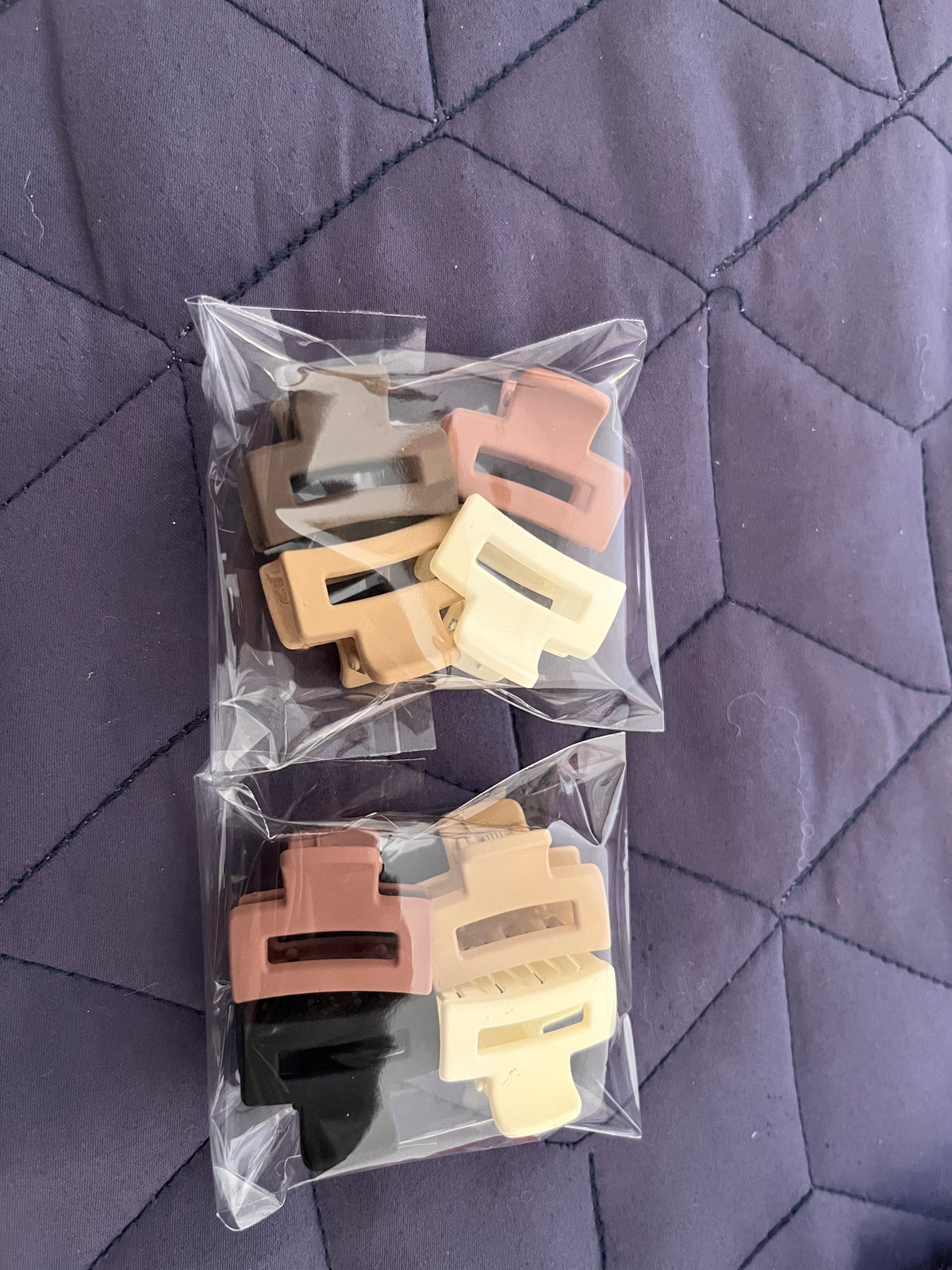 Mini hair claw clips