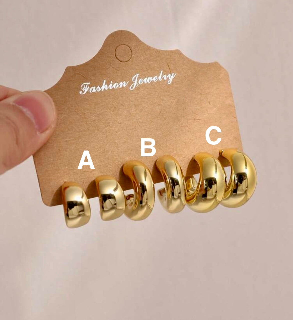Gold teardrop earrings