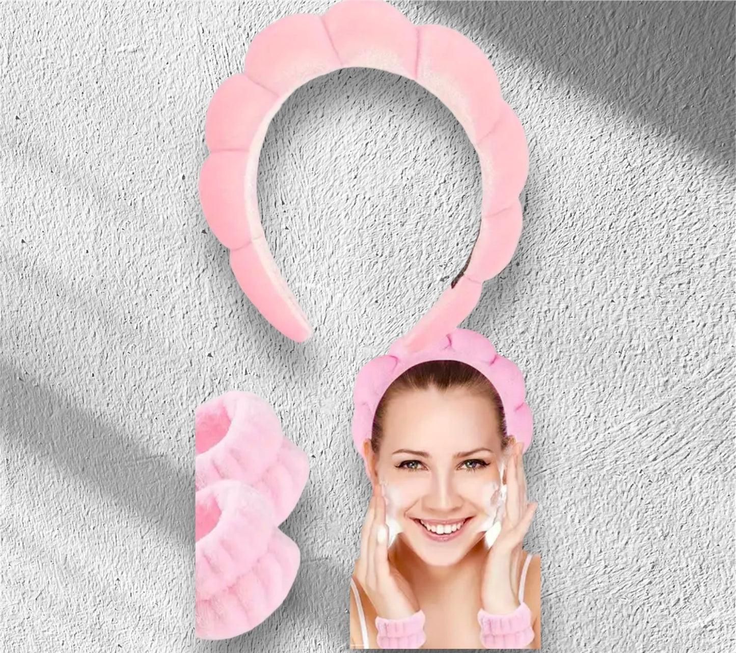 Skincare headband & wristbands