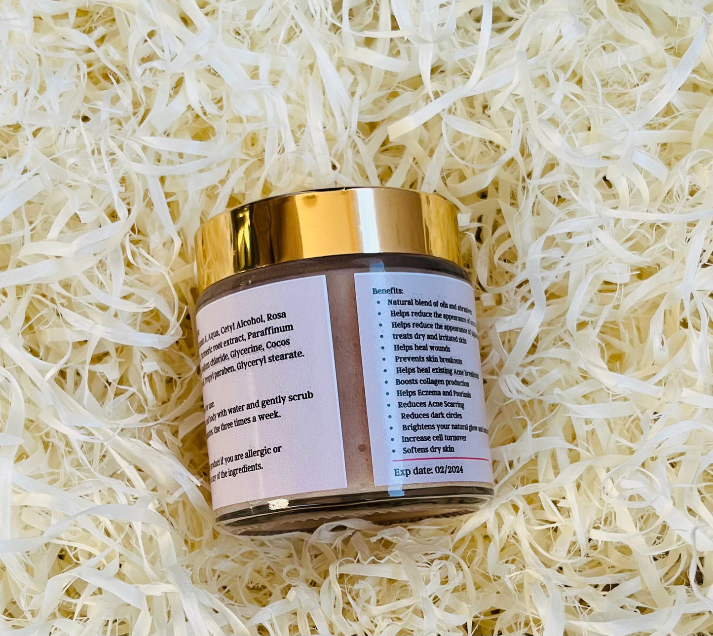 Turmeric face & body scrub