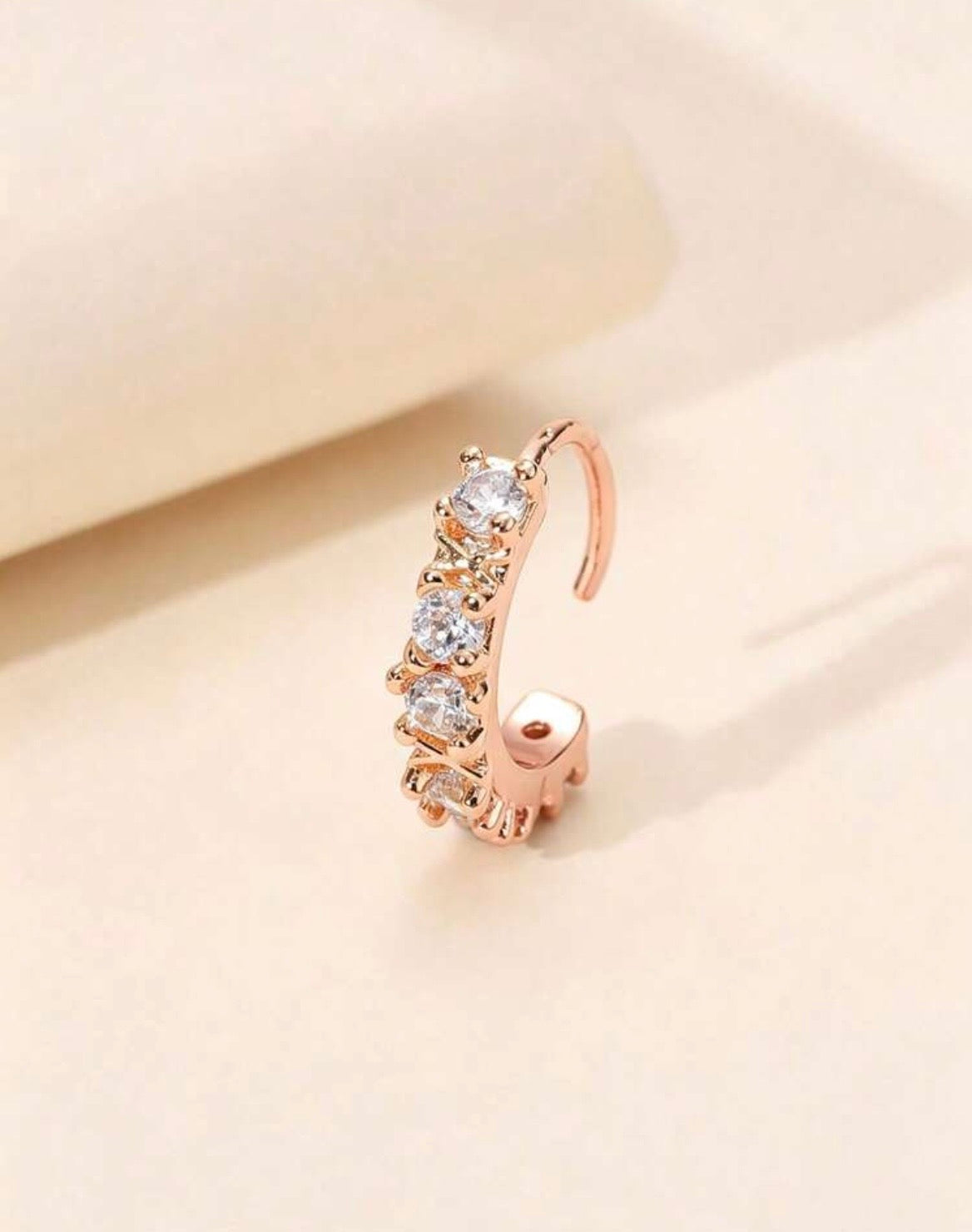 Butterfly style sparkling nose ring