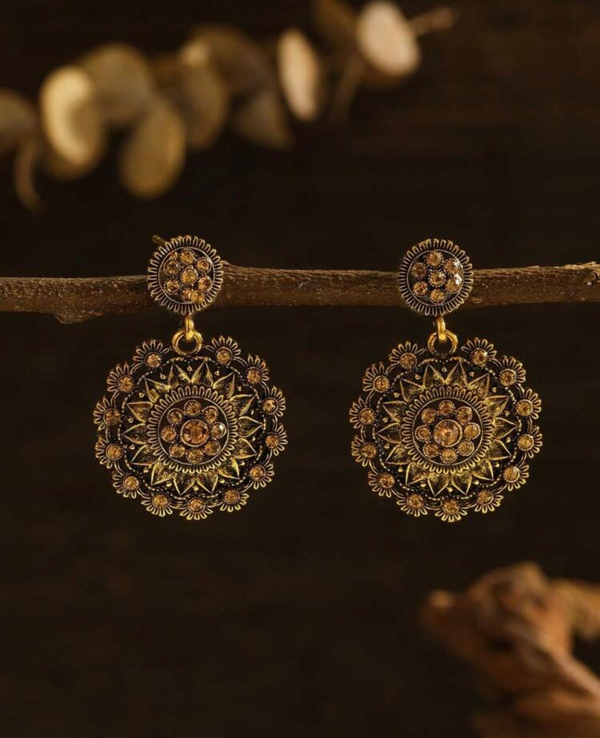 Retro desi earrings