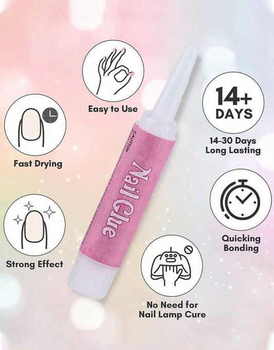 Nail glue for press on nails