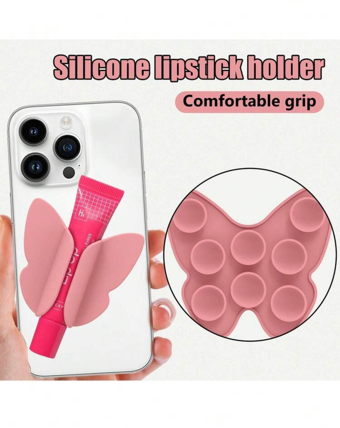Butterfly lipgloss holder