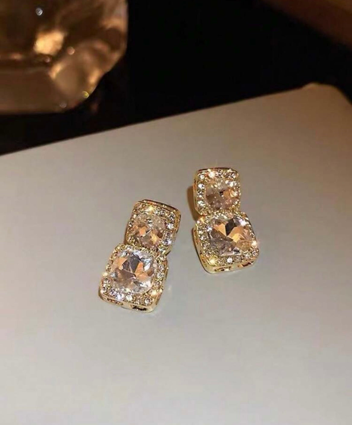 Rhinestone earrings