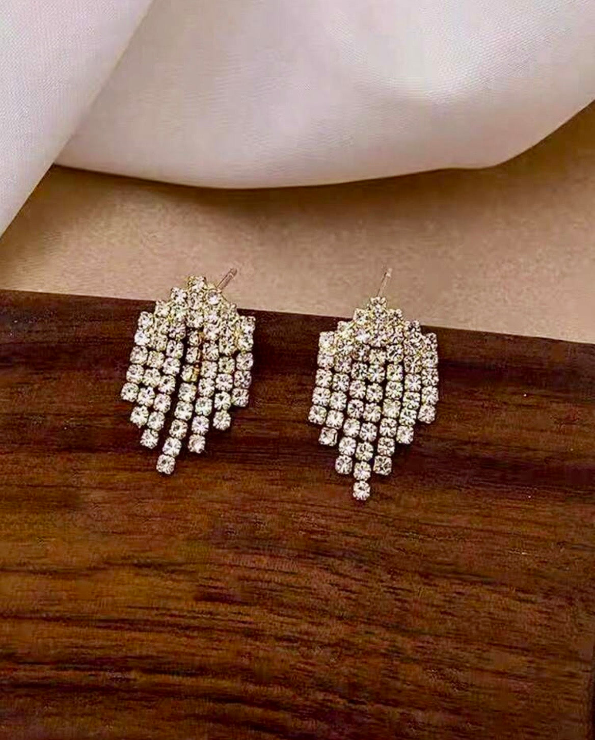 Rhinestone earrings