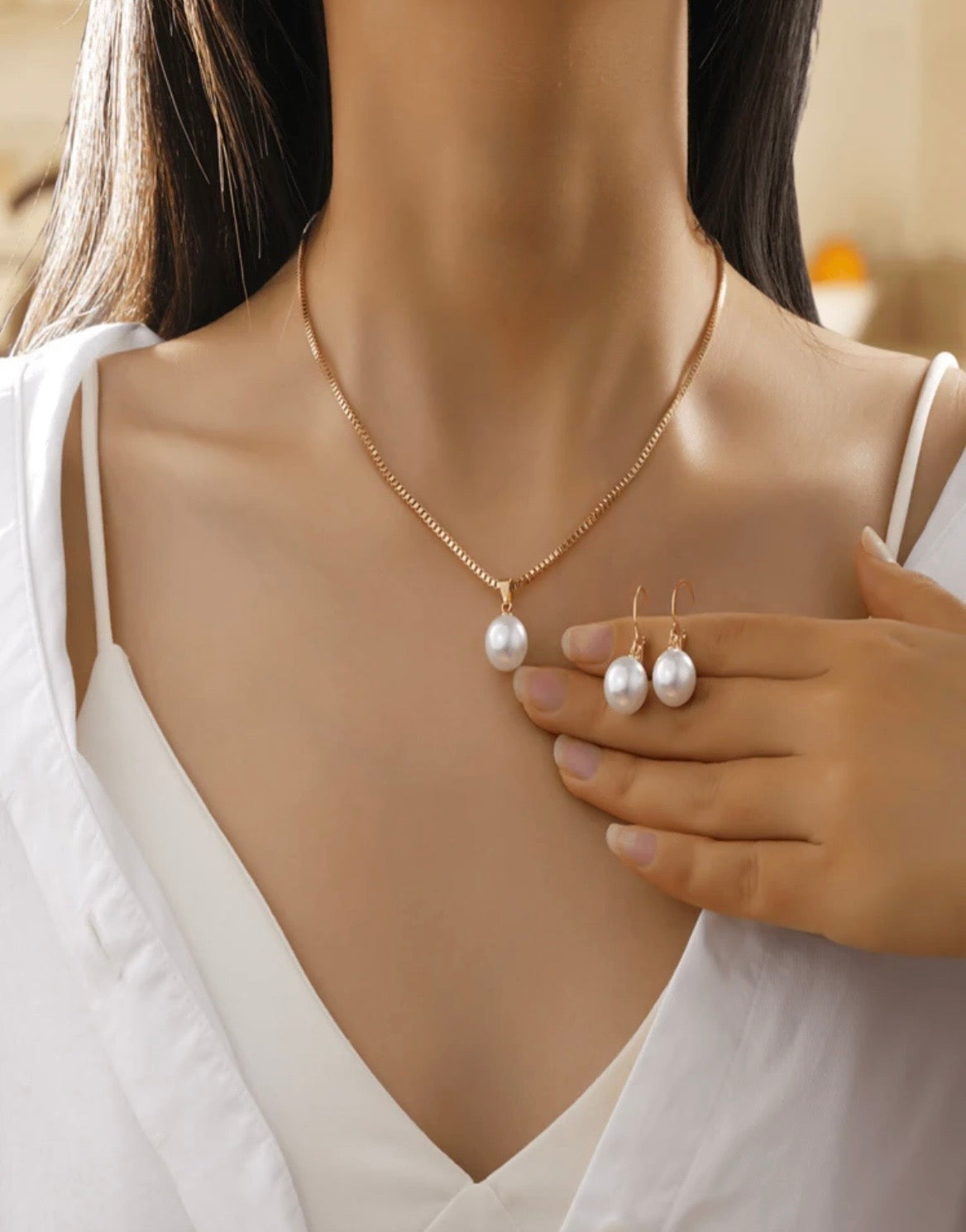 Pearl jewellery set