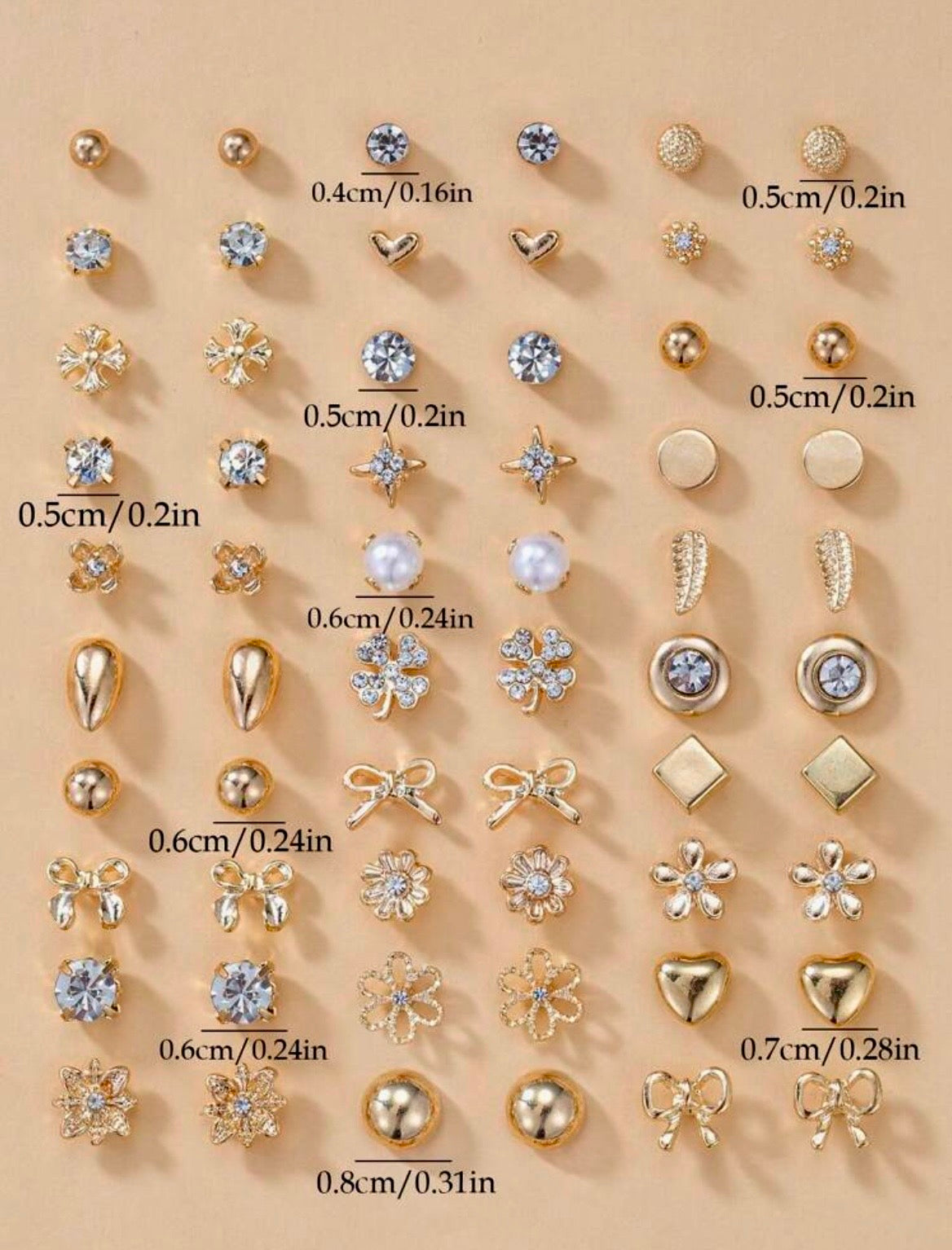 Stud earrings