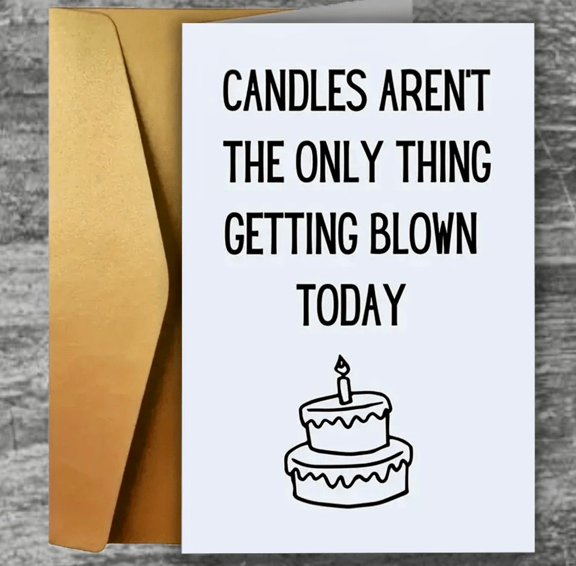 Naughty birthday card