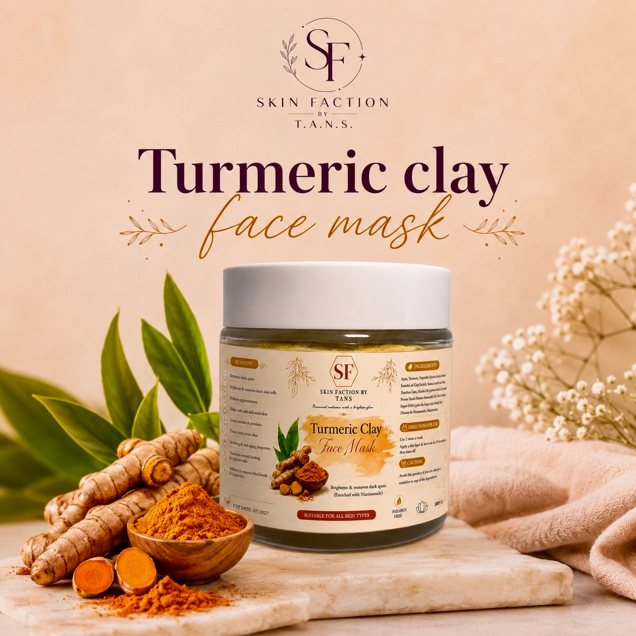 Turmeric Clay Face Mask