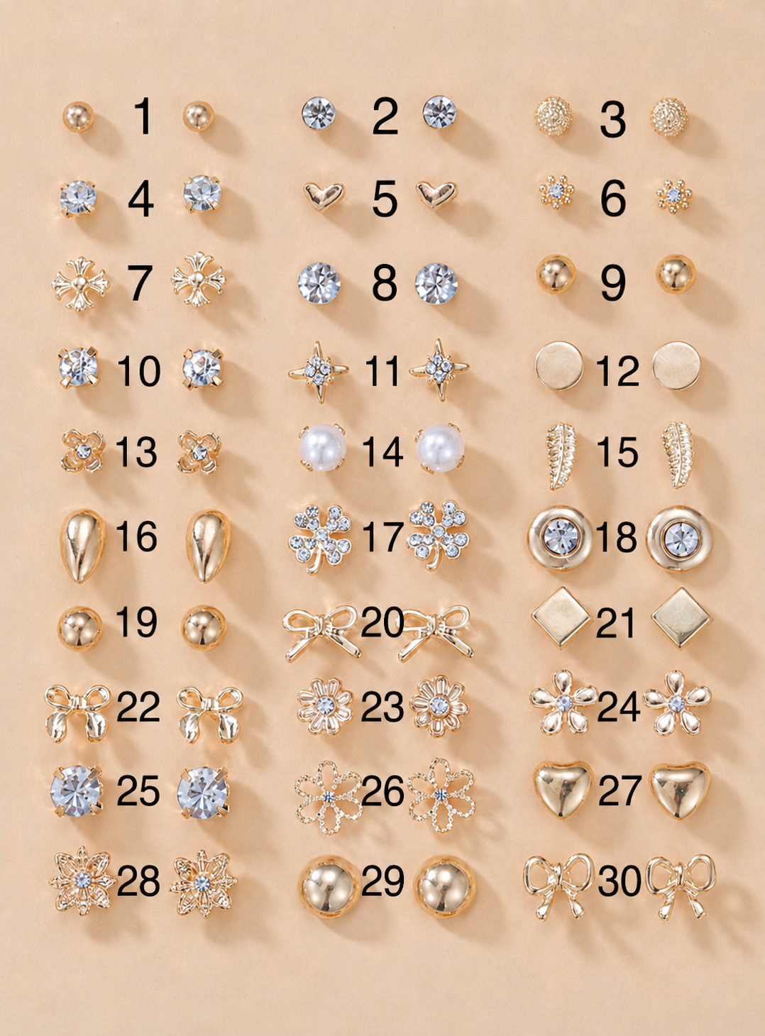 Stud earrings