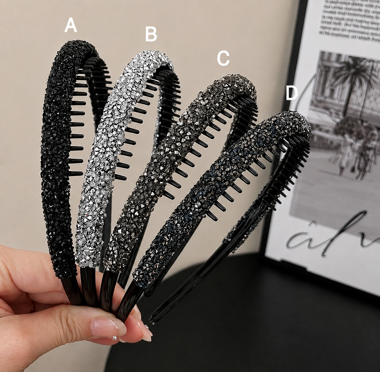 Comb glitter Alice bands