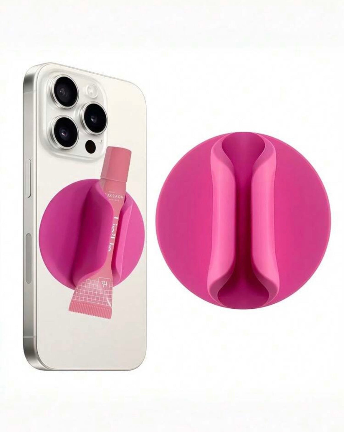 Lip gloss shaped phone holder