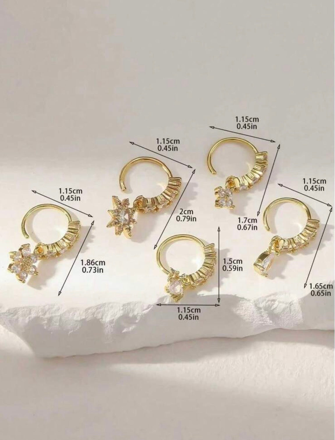 Elegant nose rings