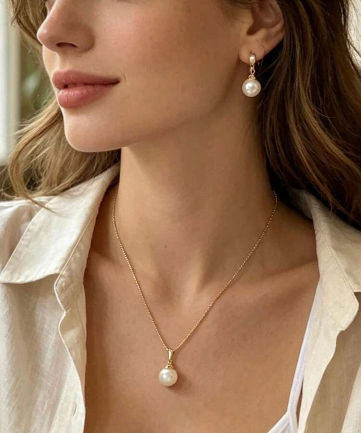 Pearl jewellery set