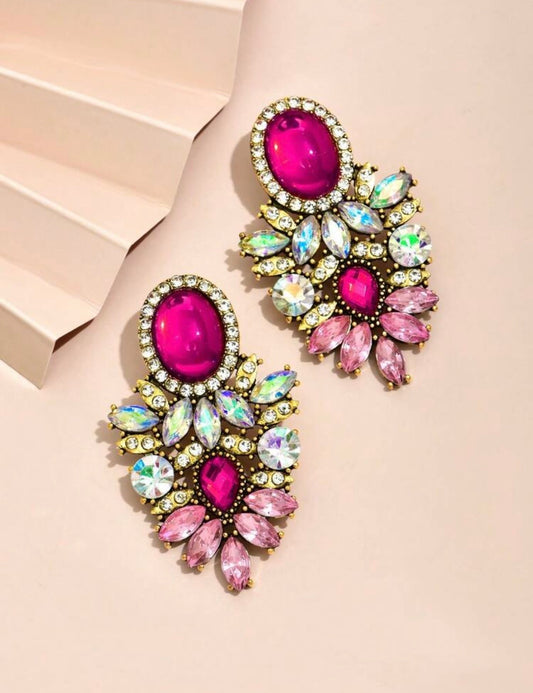 Elegant diamanté earrings