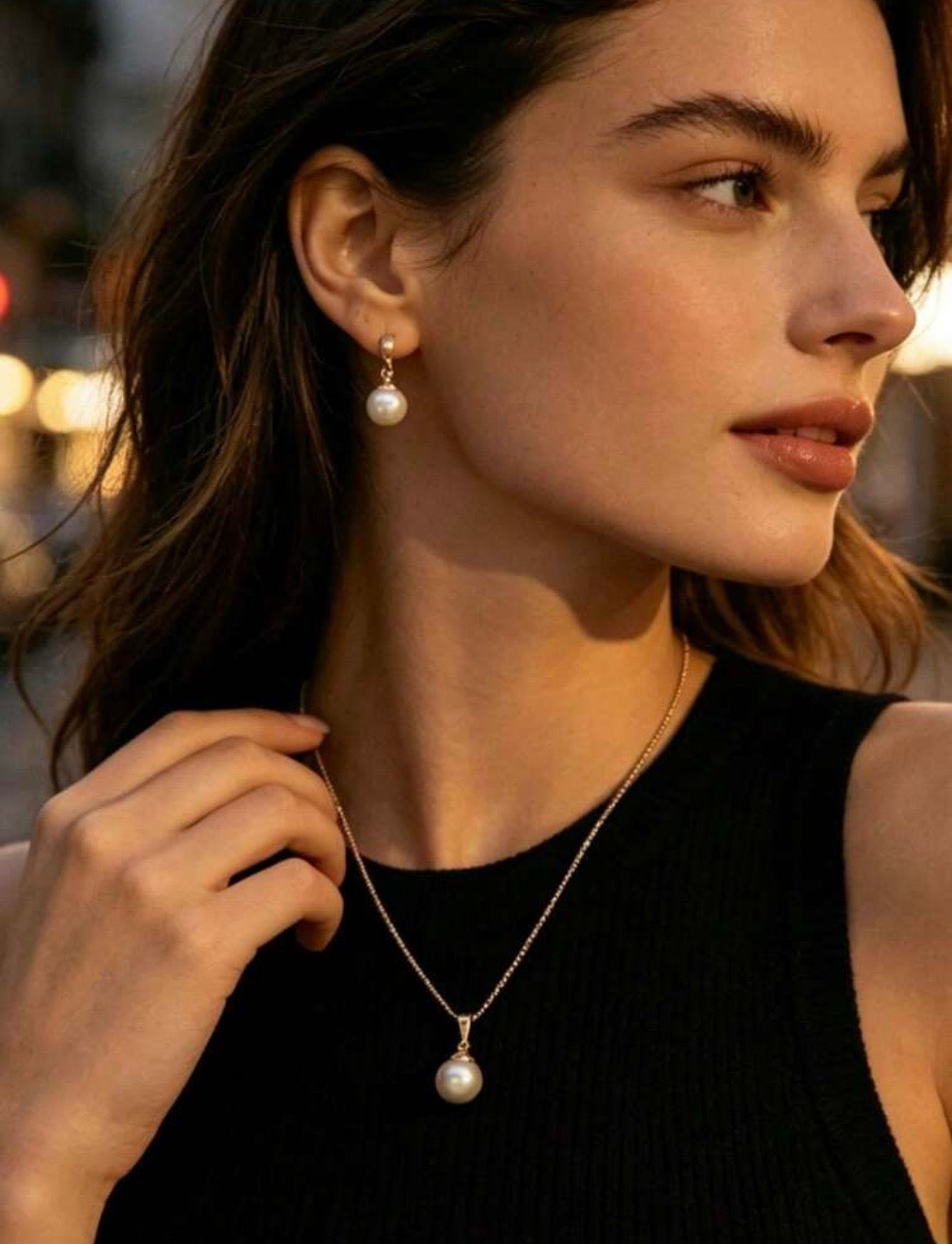 Pearl jewellery set
