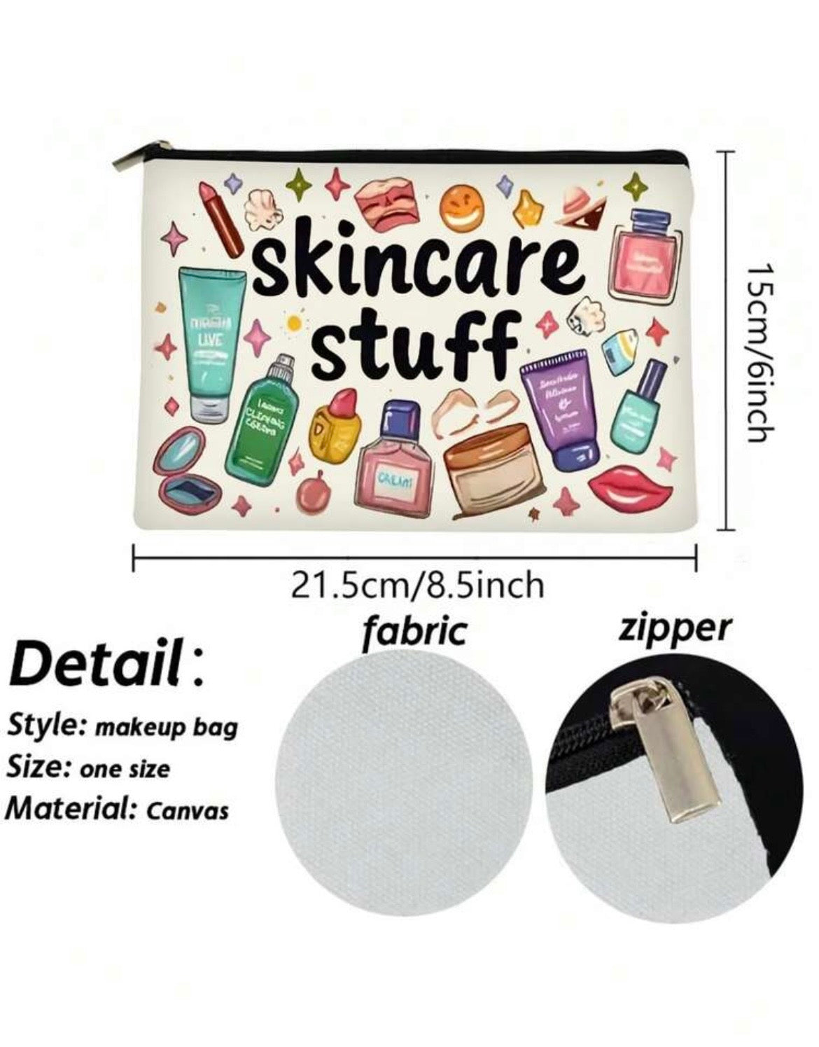 Skincare travel bag