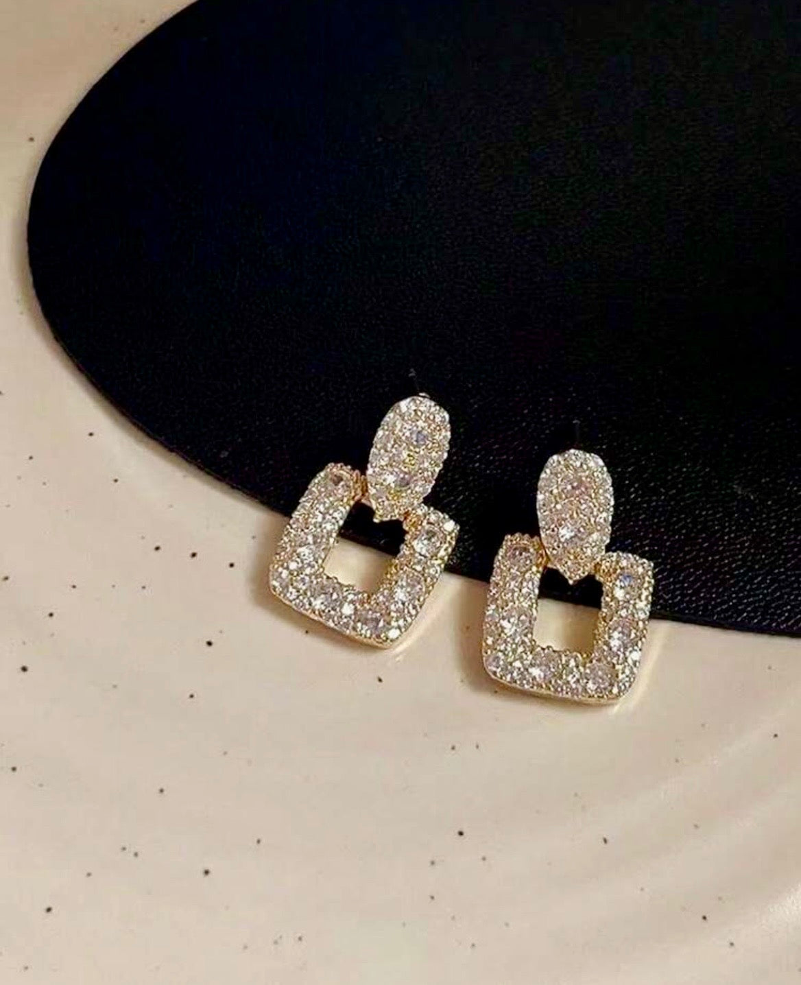 Rhinestone earrings
