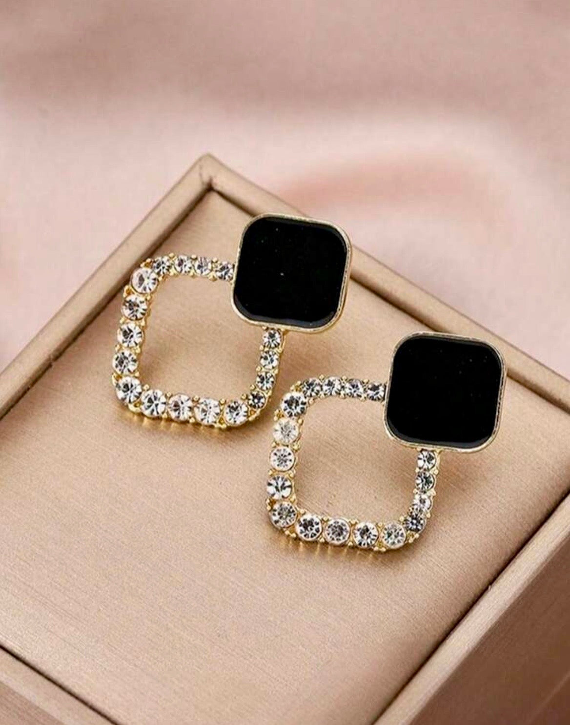 Diamond shaped earrings