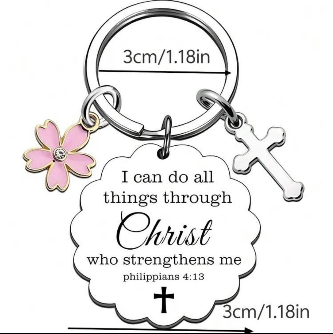 Christ key chain