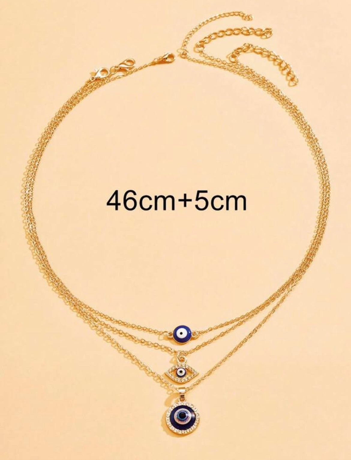 Evil eye necklace (set of 3)