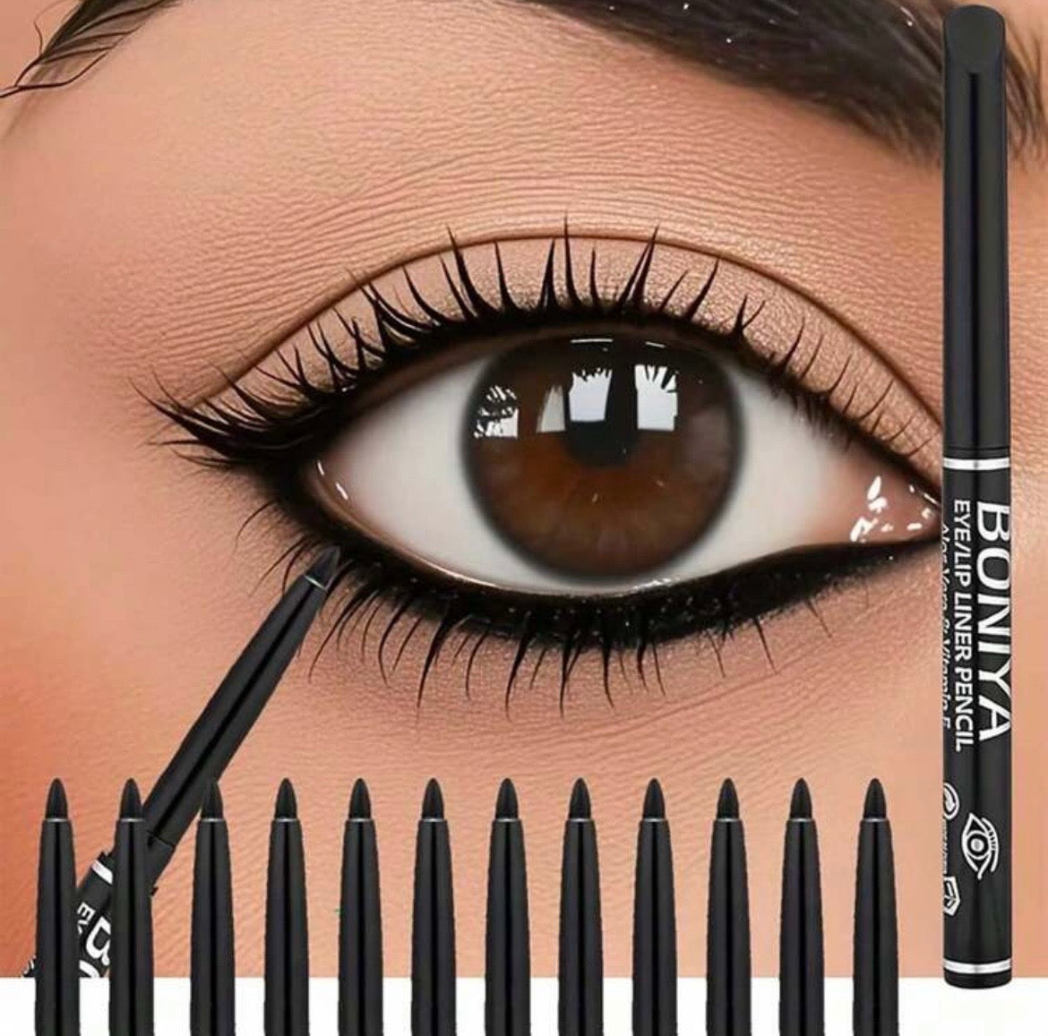 Waterproof kajol eyeliner pencil (black)