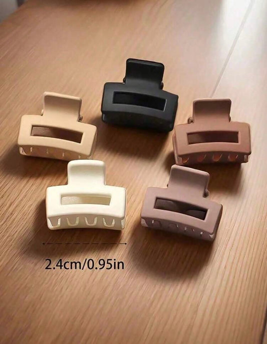 Mini hair claw clips