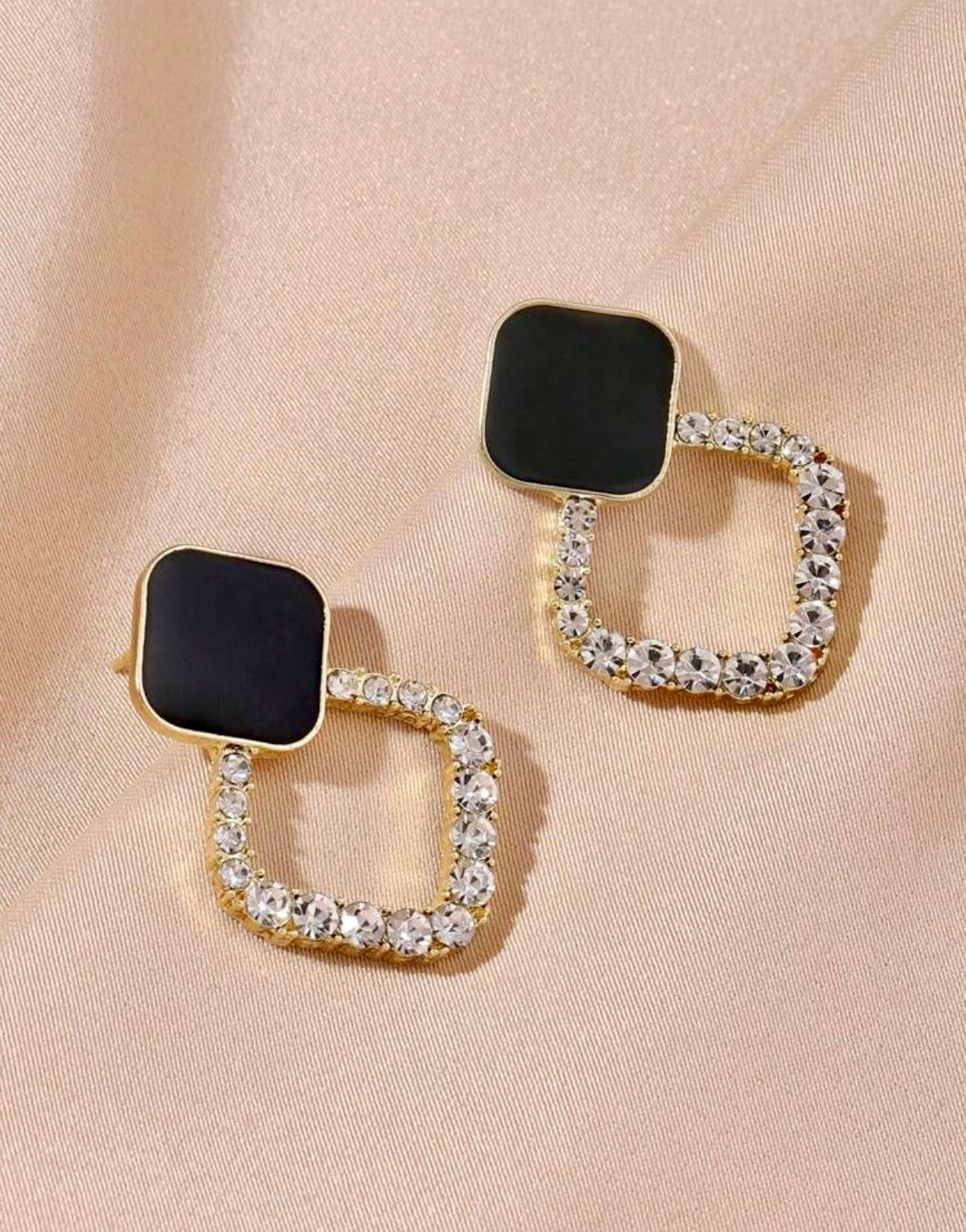 Diamond shaped earrings
