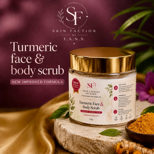 Turmeric face & body scrub (New & improved formula)