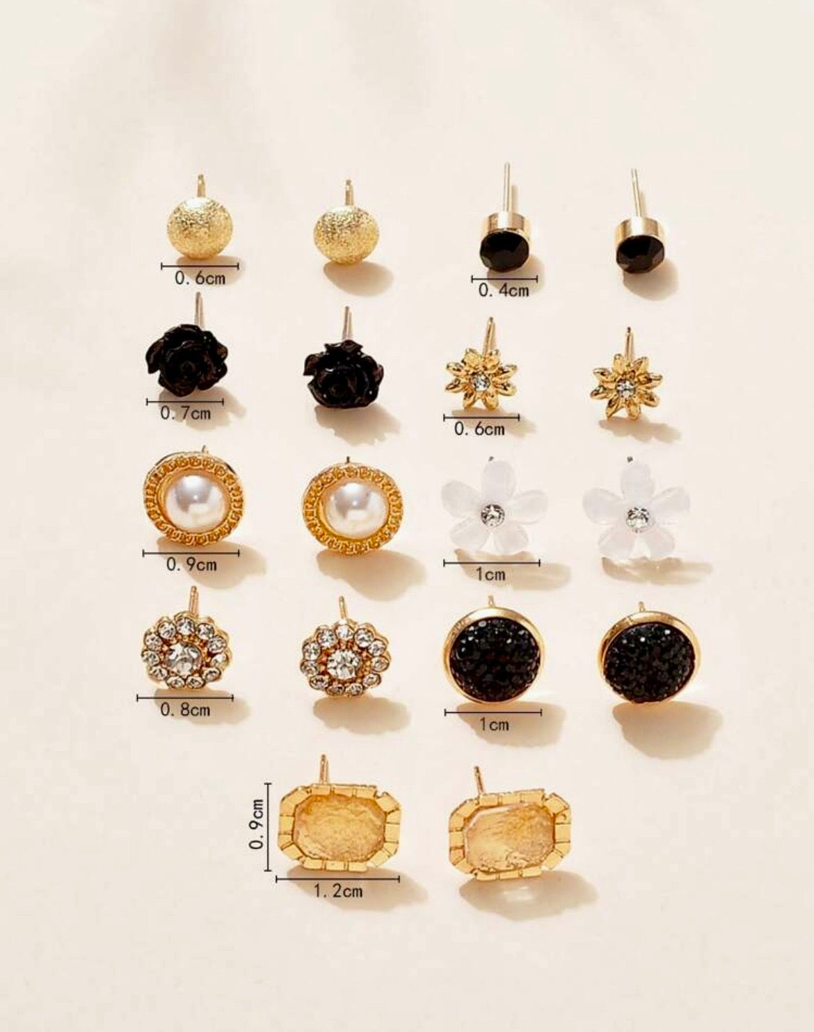 Stud earrings