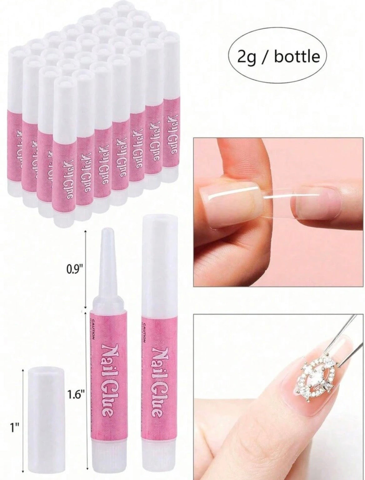 Nail glue for press on nails
