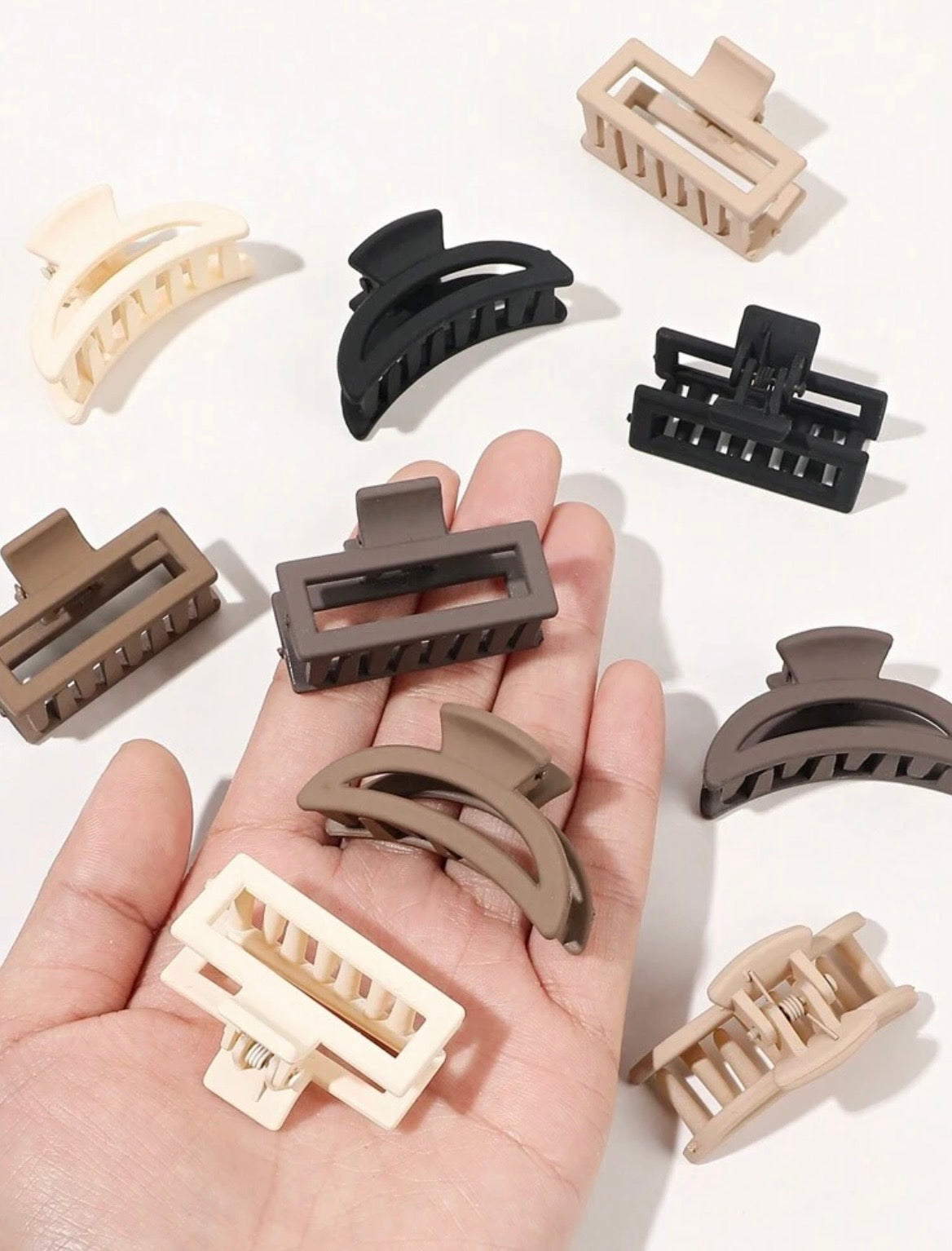 Mini hair claw clips