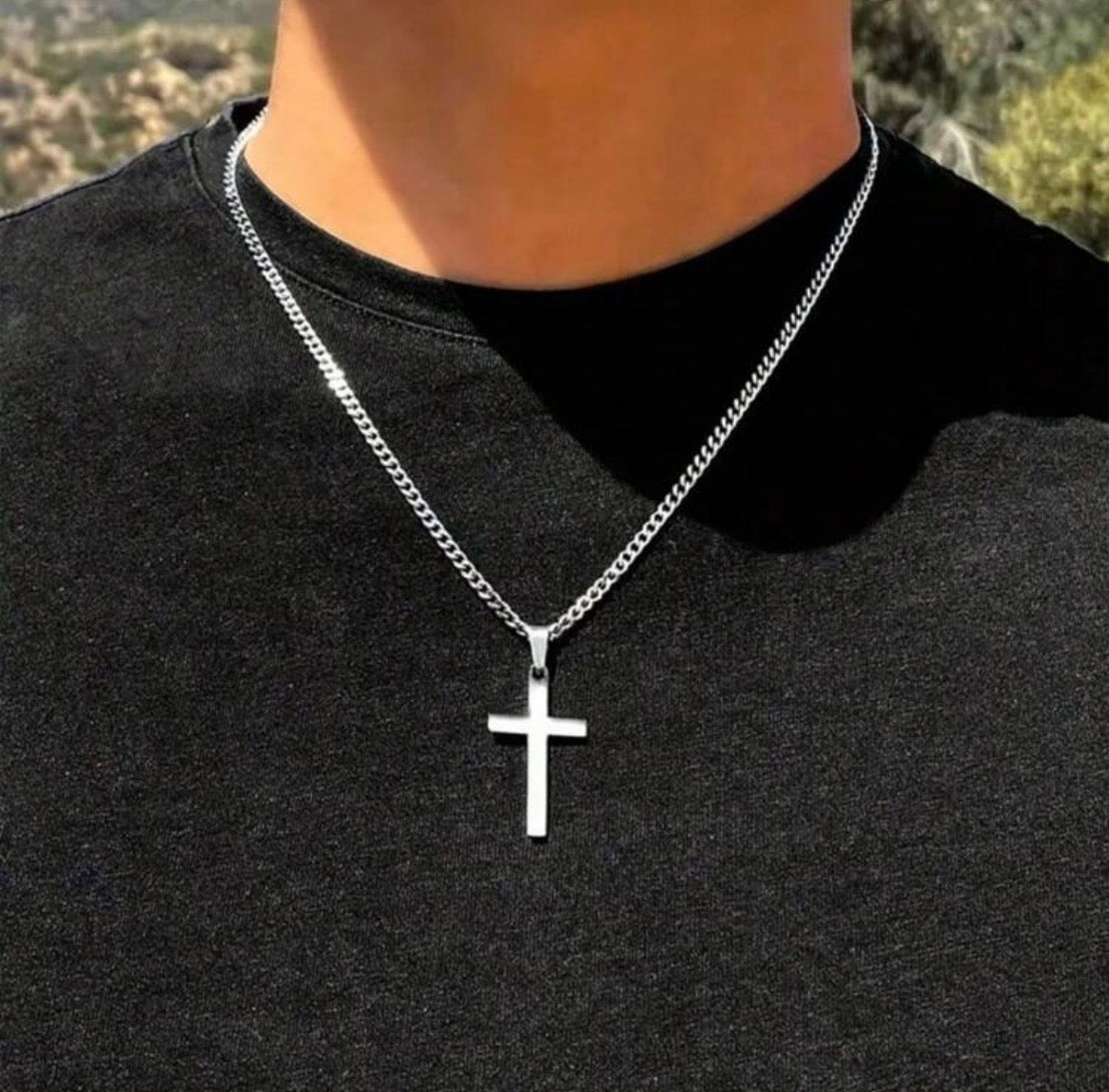 Men’s cross necklace