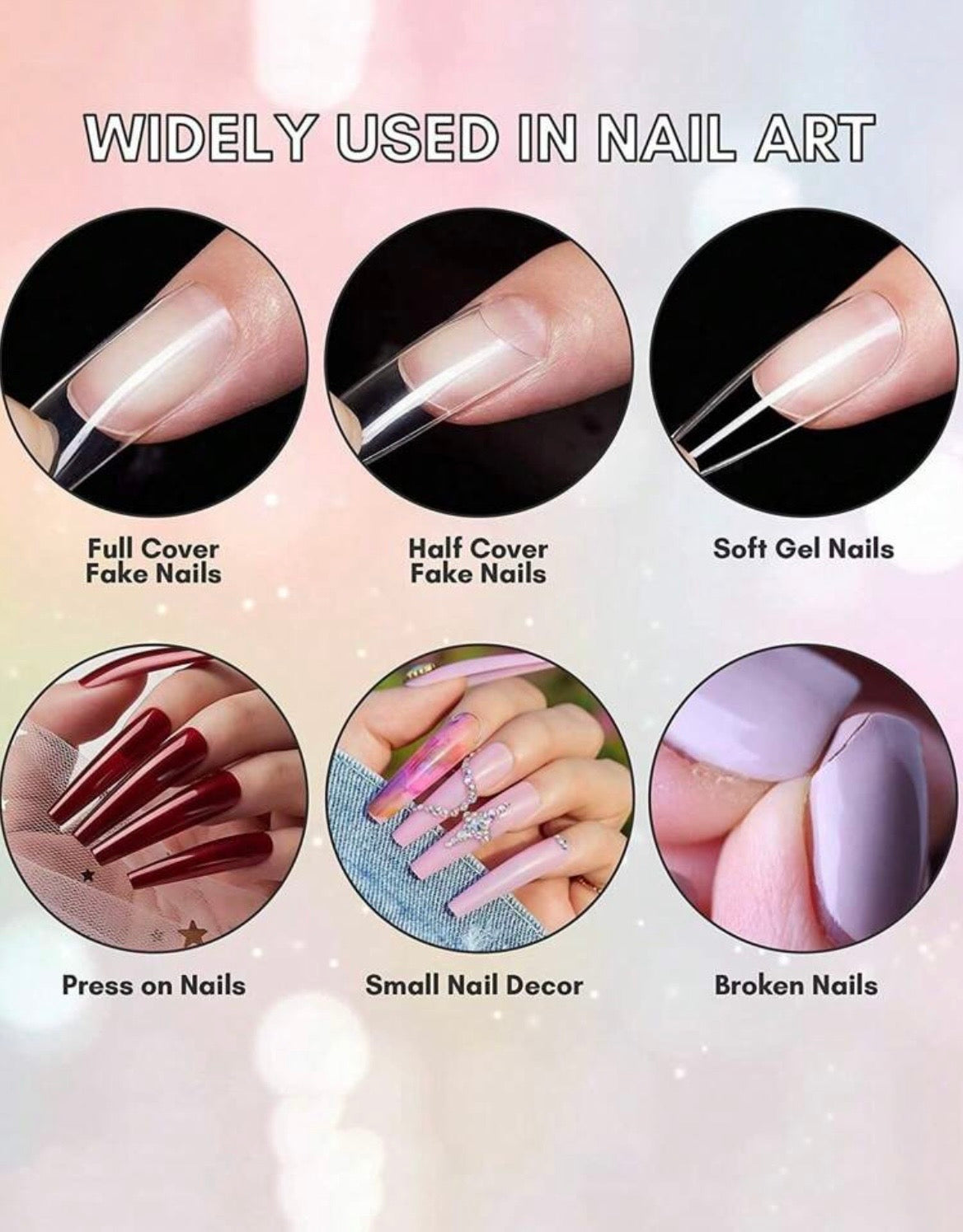 Nail glue for press on nails