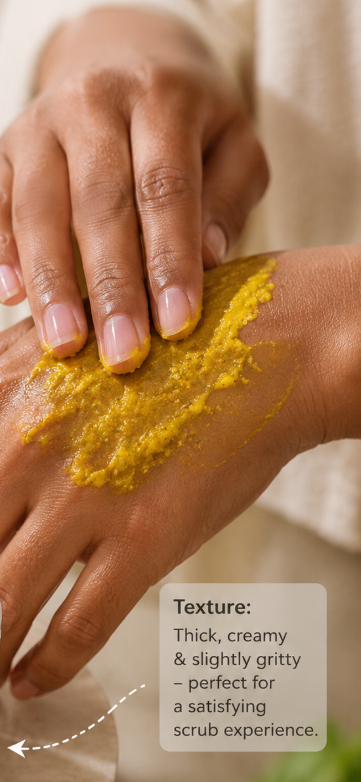 Turmeric face & body scrub (New & improved formula)