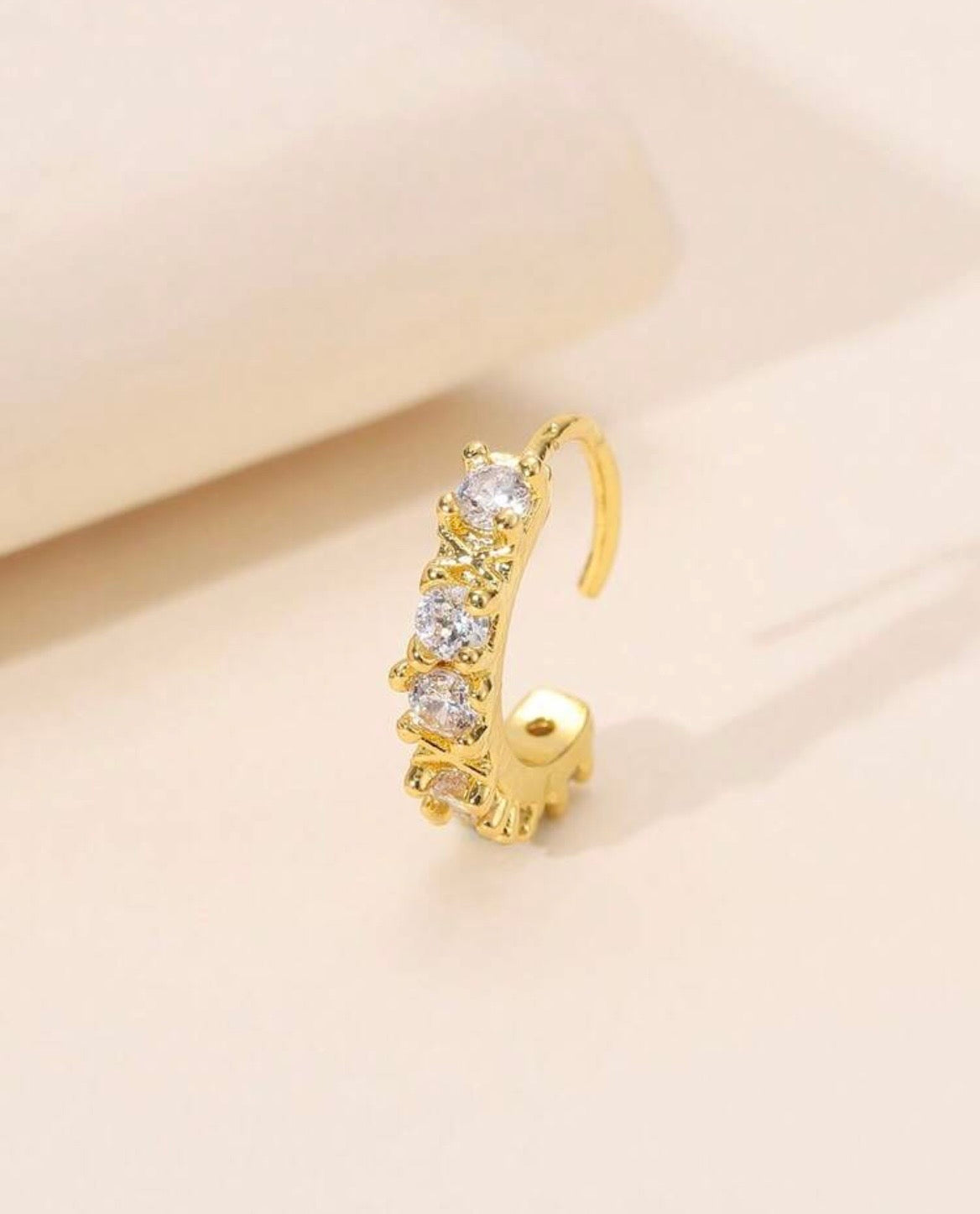 Butterfly style sparkling nose ring