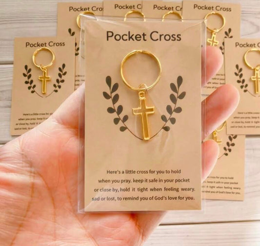 Cross pendant keychain