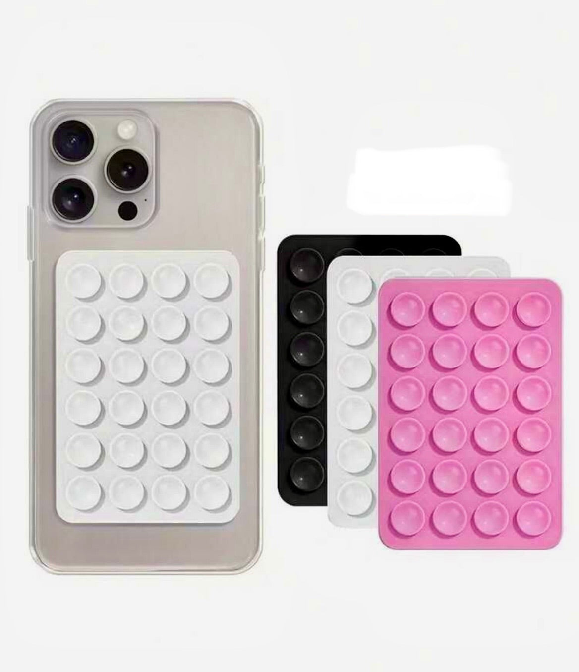 Silicone suction phone holder