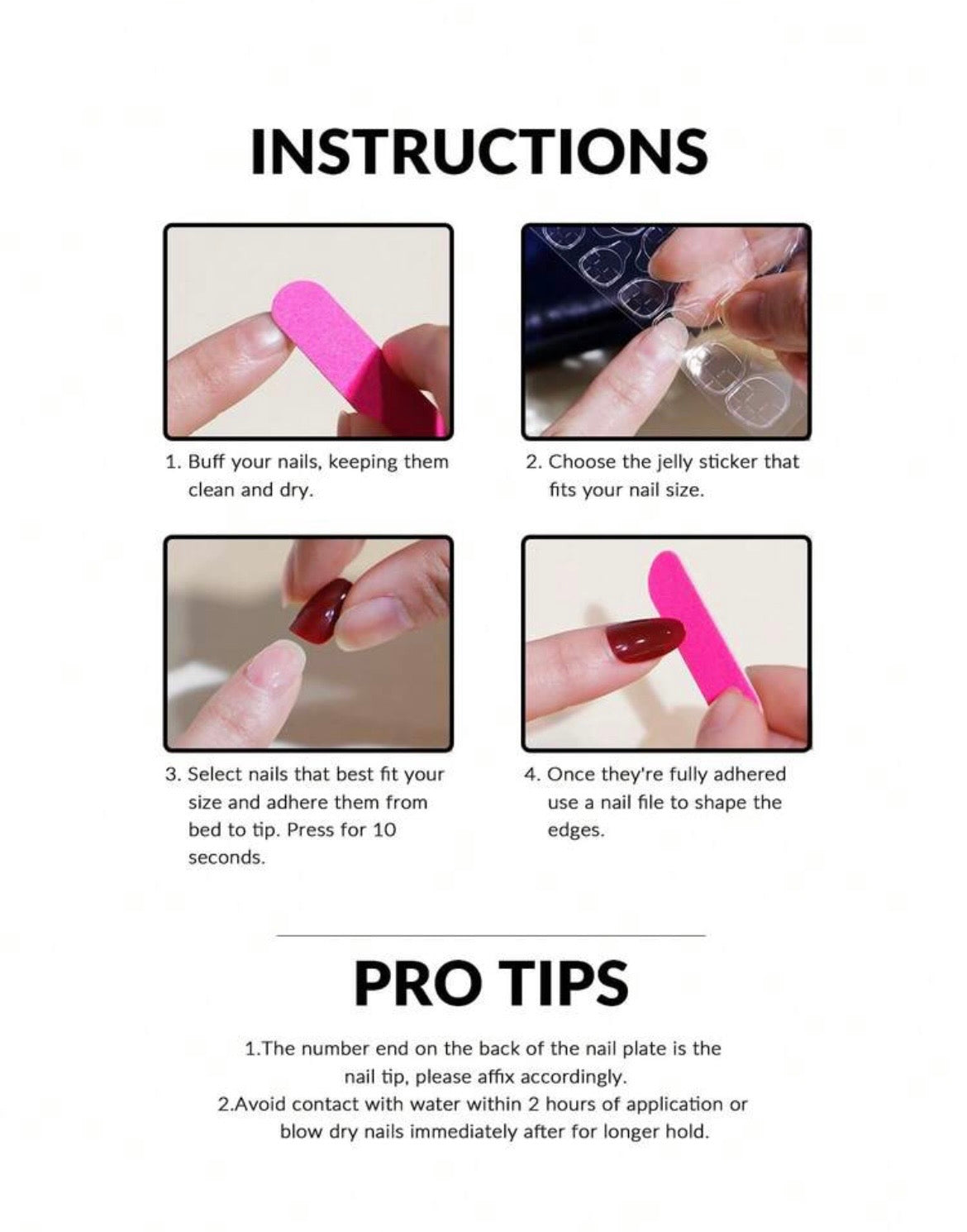 White aurora press on nails