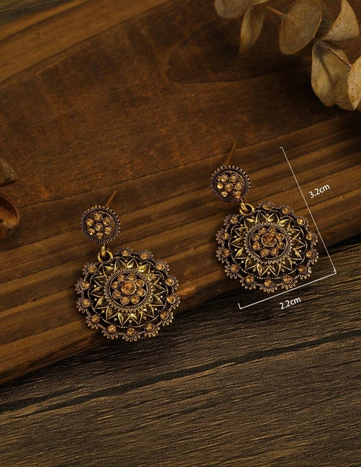 Retro desi earrings