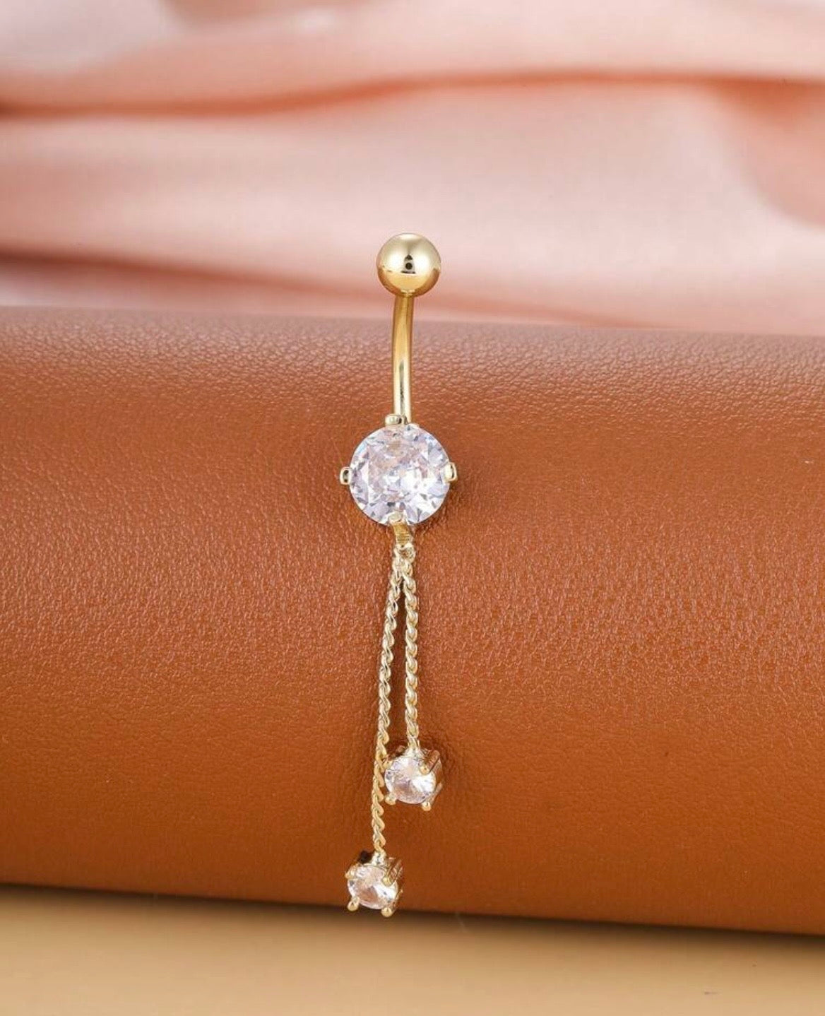 Gold plated belly button rings
