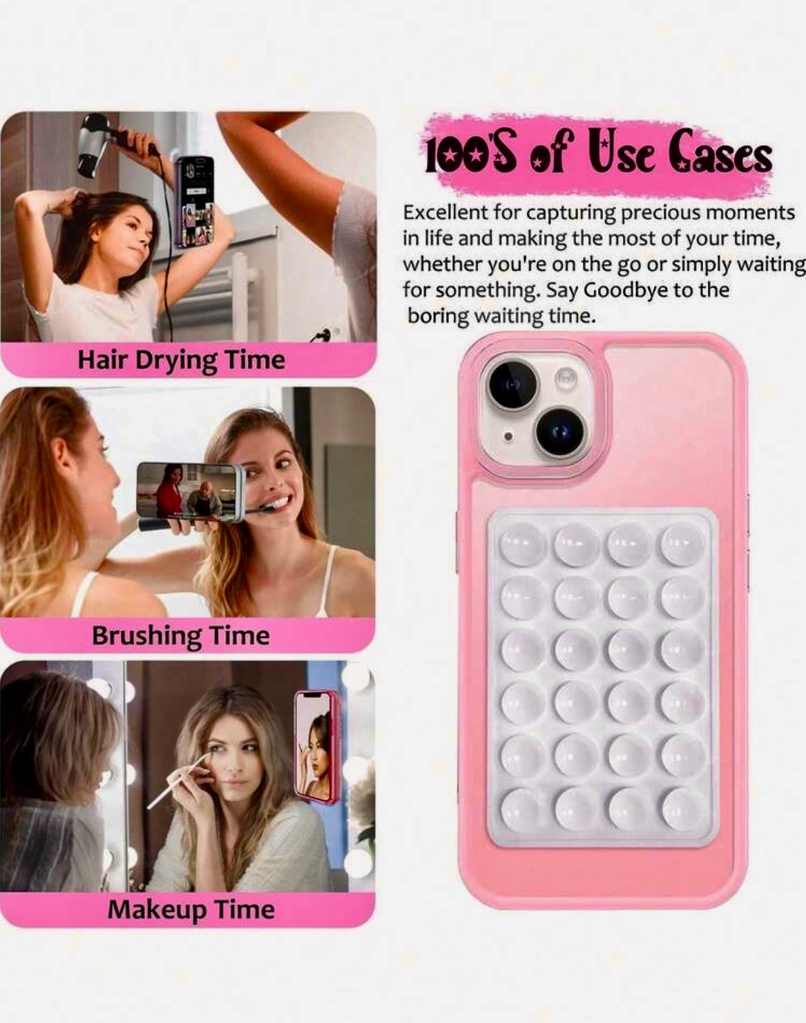 Silicone suction phone holder