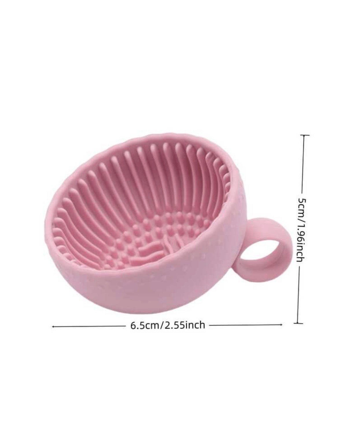 Makeup brush cleaning bowl